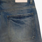  Front view of Valabasas VLBS-VSH2-1004 denim shorts in dirty vintage blue
