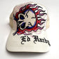 Ed Hardy Flame Skull Trucker Hat - Ivory