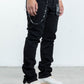 Midnight Black Slim Non Distress Denim Jeans (MB-002)