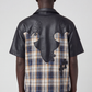 Guapi Plaid Cross Patch Button Shirt