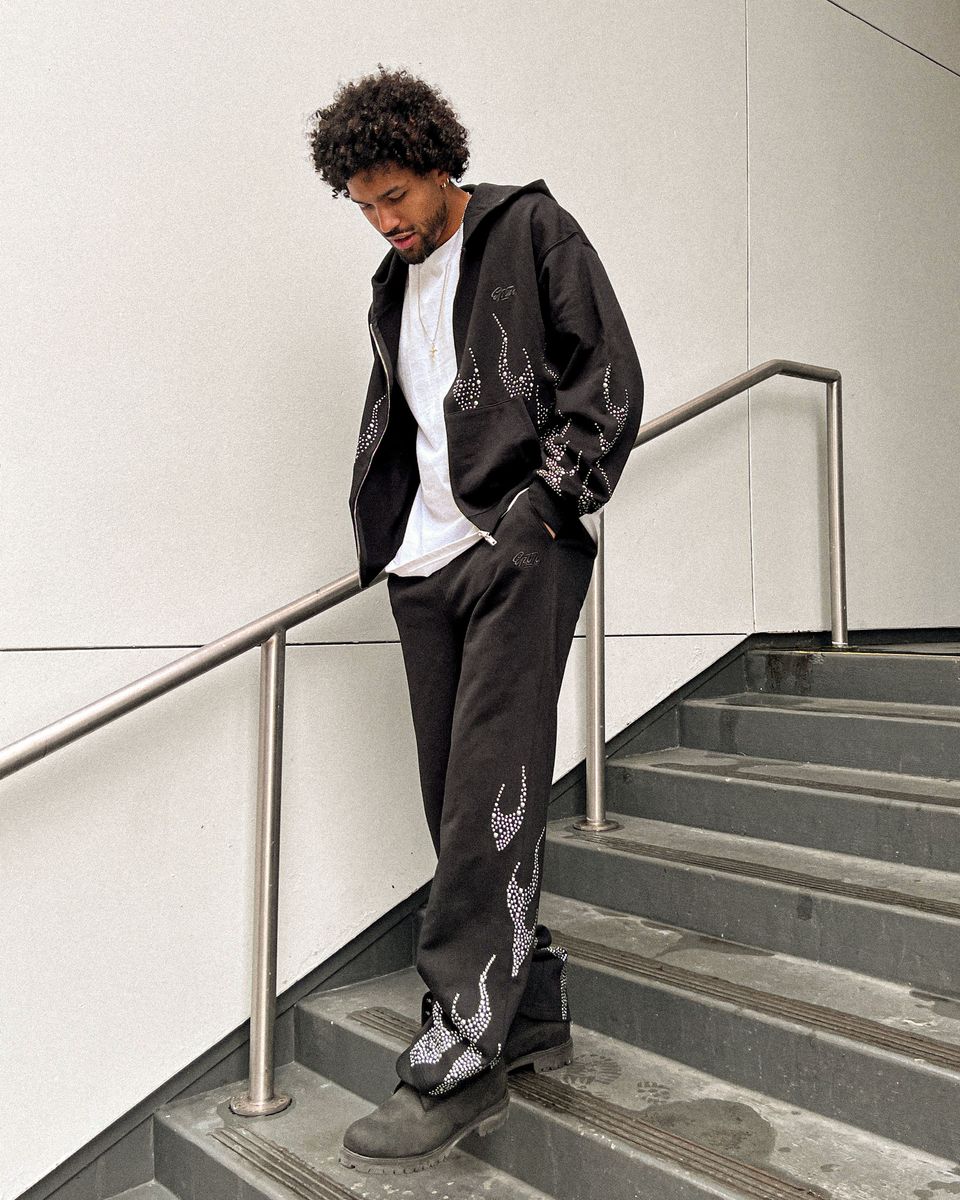 EPTM Metal Flame Zip Up Hoodie - Black (EP12463)
