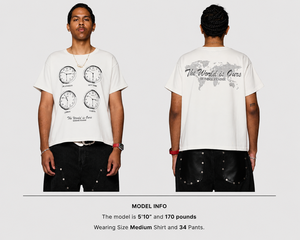 Homme + Femme "Jet Lag" Tee - White