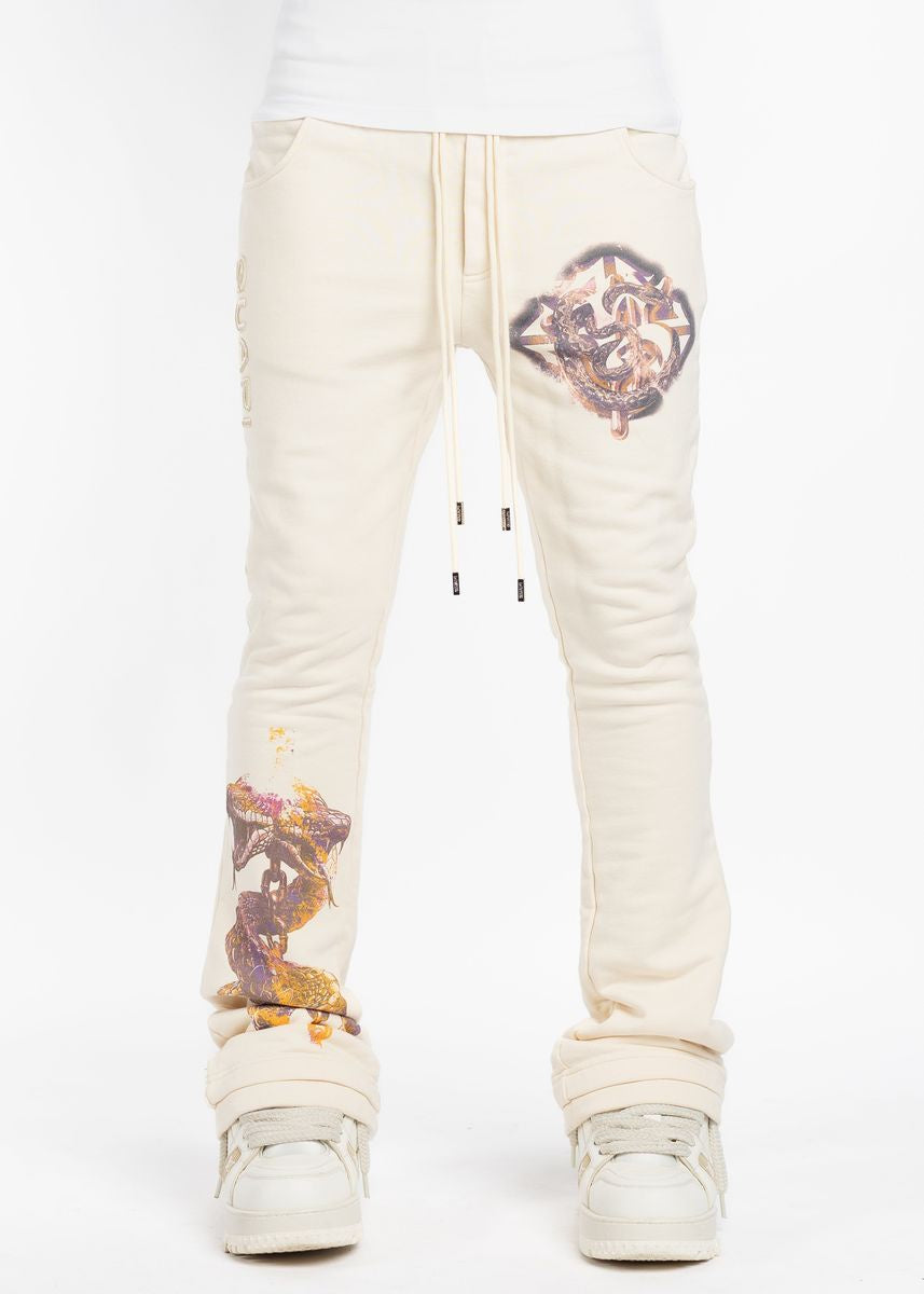 Guapi Cream Venemous Veins Sweat Pants