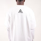 Paper Money "247" Rhinestones White Layered Long Sleeve
