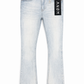 ANOM "Aura" Ice Blue Stacked Denim Jeans