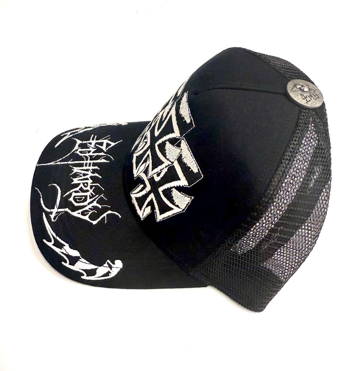 Ed Hardy Crosses Trucker Hat - Black