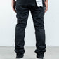 Midnight Black Slim Wax Jeans (MB-006)