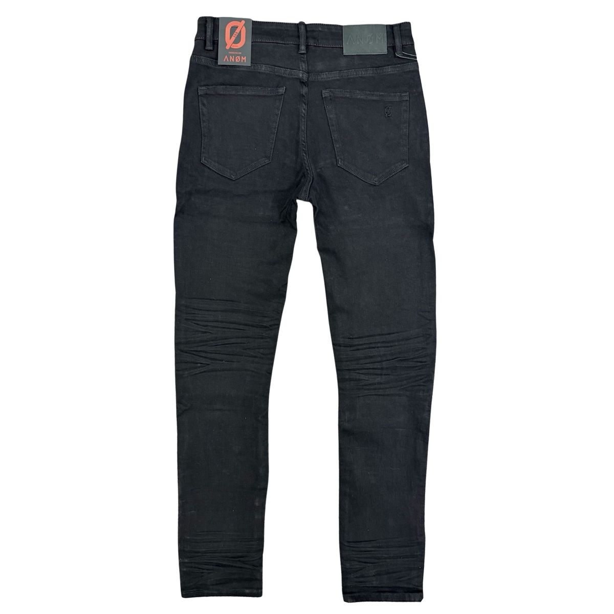ANOM "360" Jet Black Skinny Denim Jeans