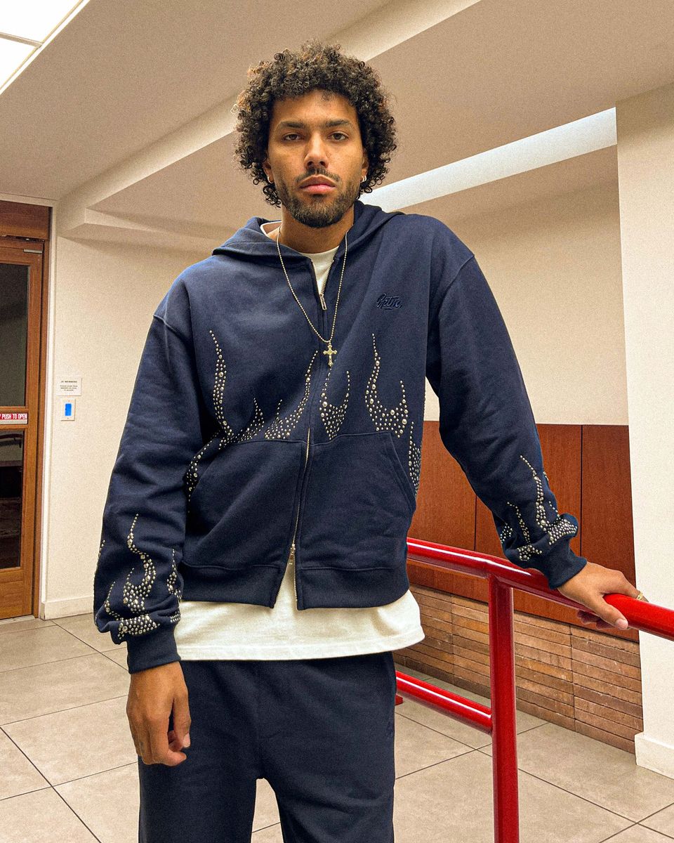 EPTM Metal Flame Zip Up Hoodie - Navy (EP12465)