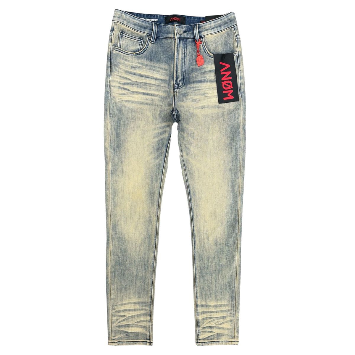 ANOM "360" Vintage Blue Wash Skinny Denim Jeans