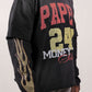 Paper Money "247" Rhinestones Black Layered Long Sleeve