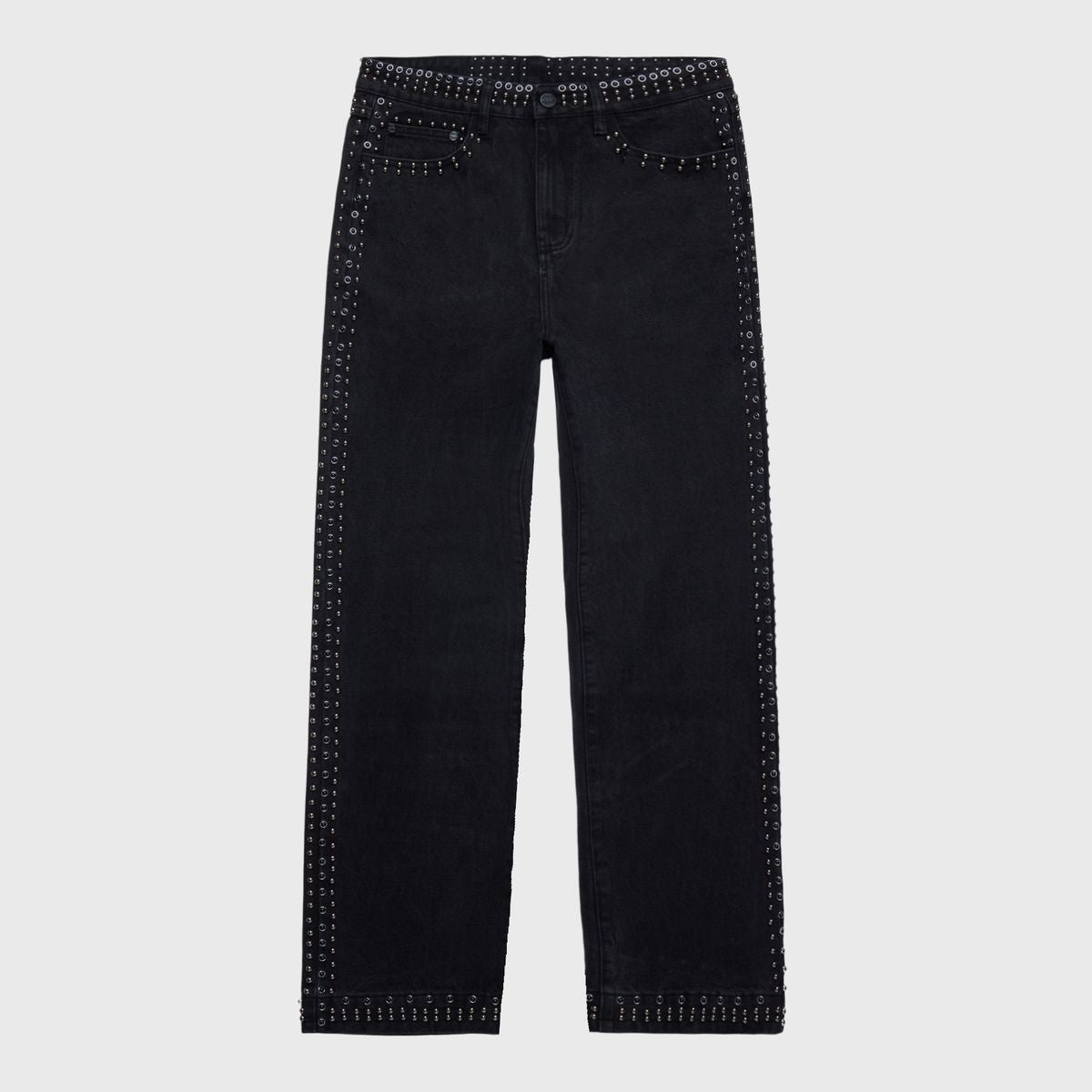 Homme + Femme "Ornament" Denim Jeans - Black