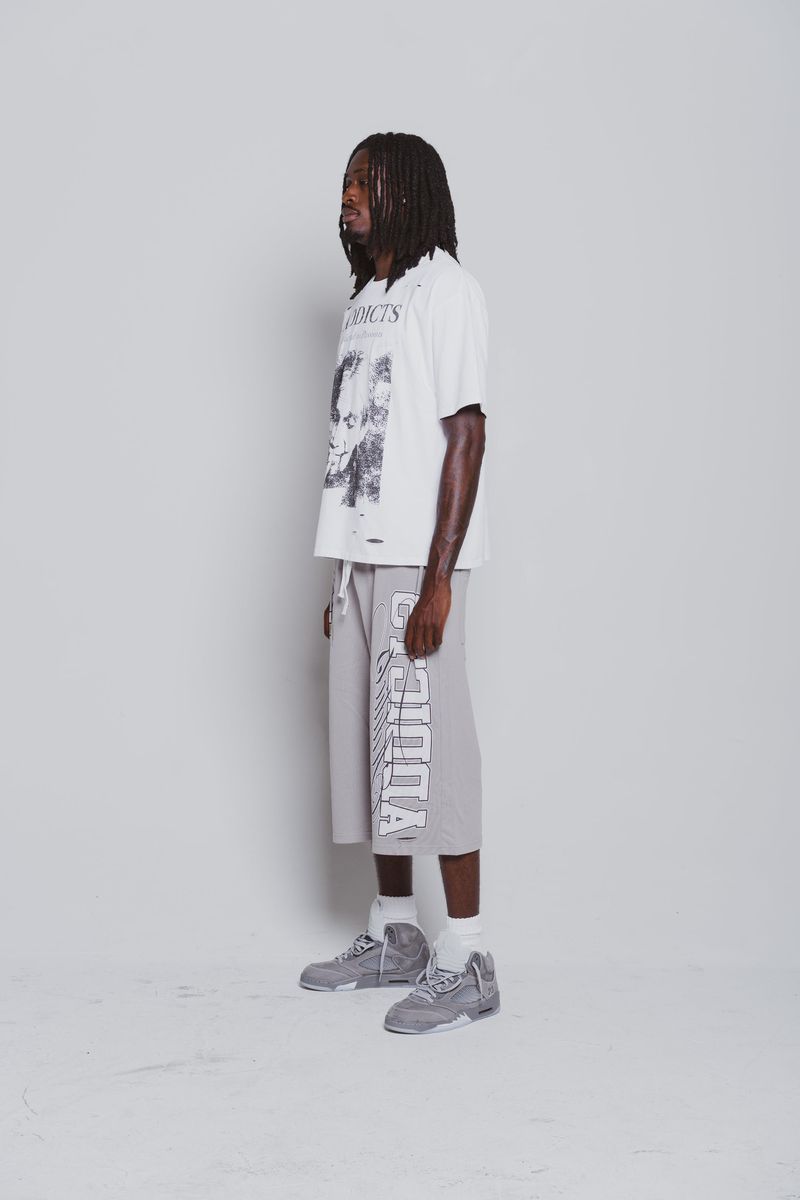 Addicts ATL "Varisty" Grey 3/4 Shorts