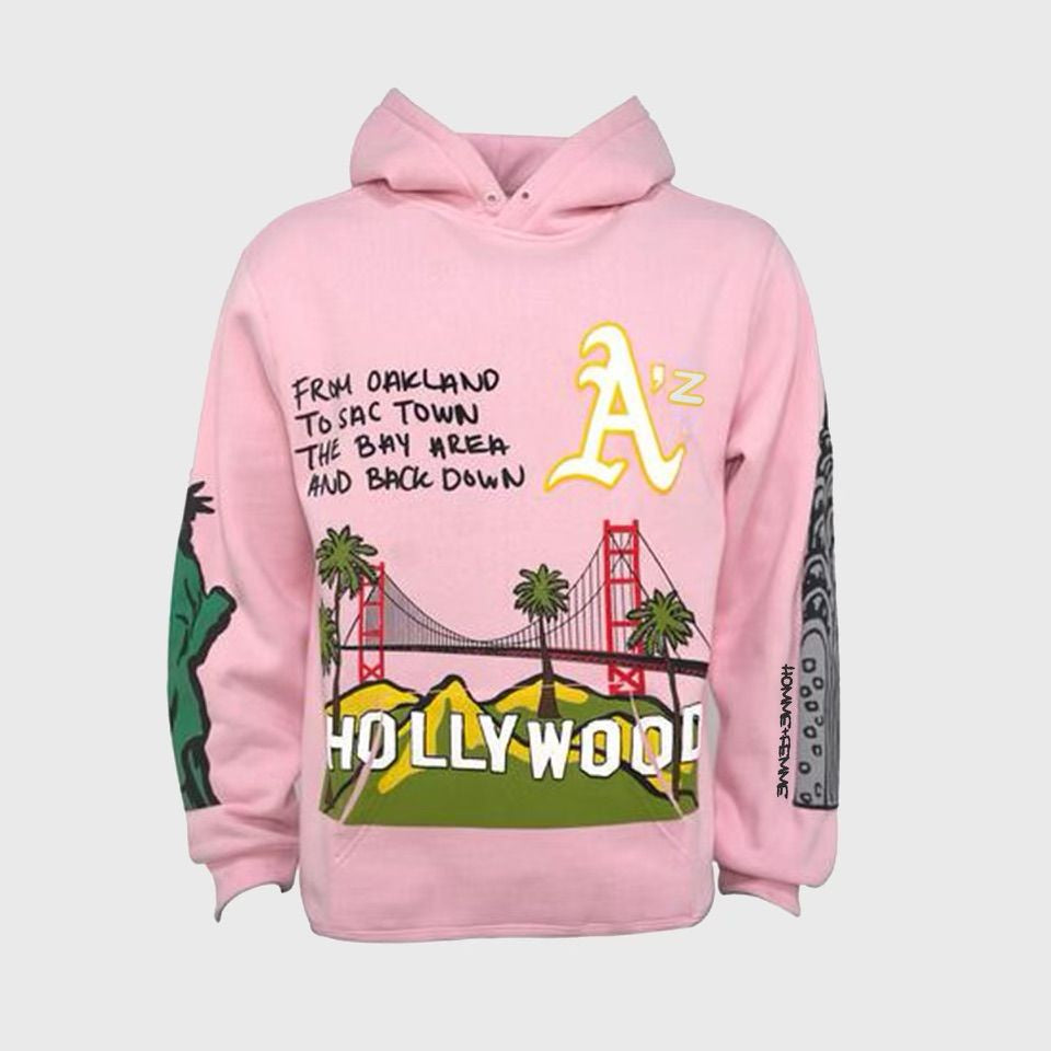 Homme + Femme CALI to NYC Hoodie - Pink