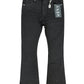 ANOM "Aura" Jet Black Stacked Denim Jeans