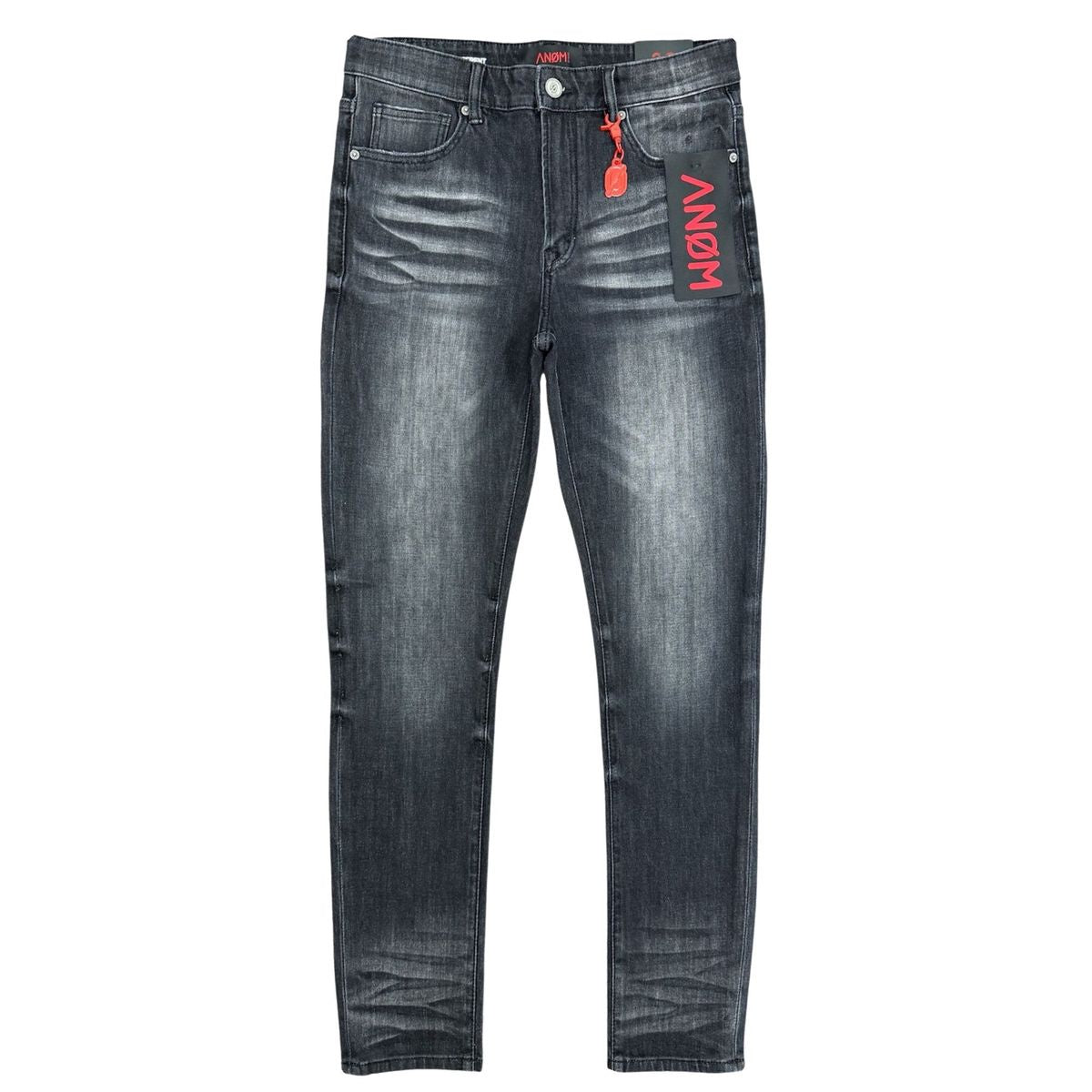 ANOM "360" Black Wash Skinny Denim Jeans