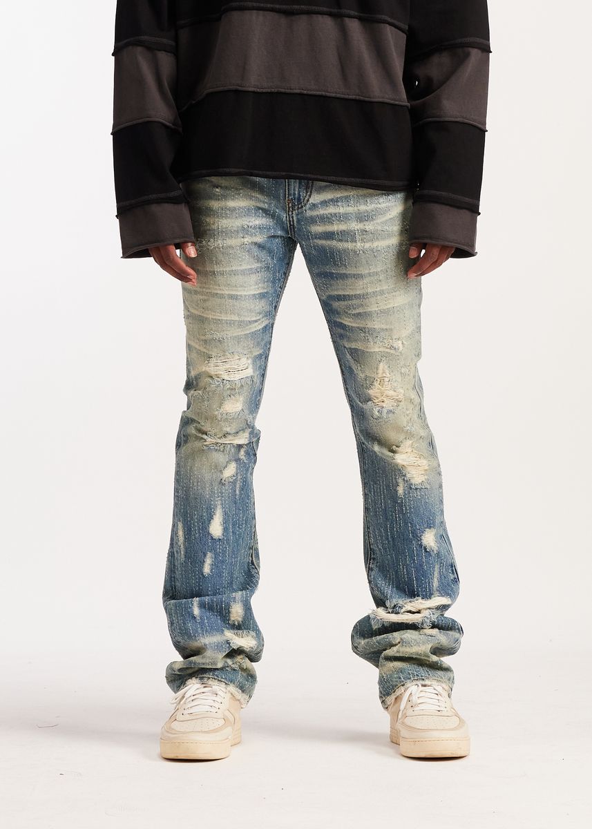 Embellish Light Disressed Ric Flare Denim Jeans (EMB-S26-23)