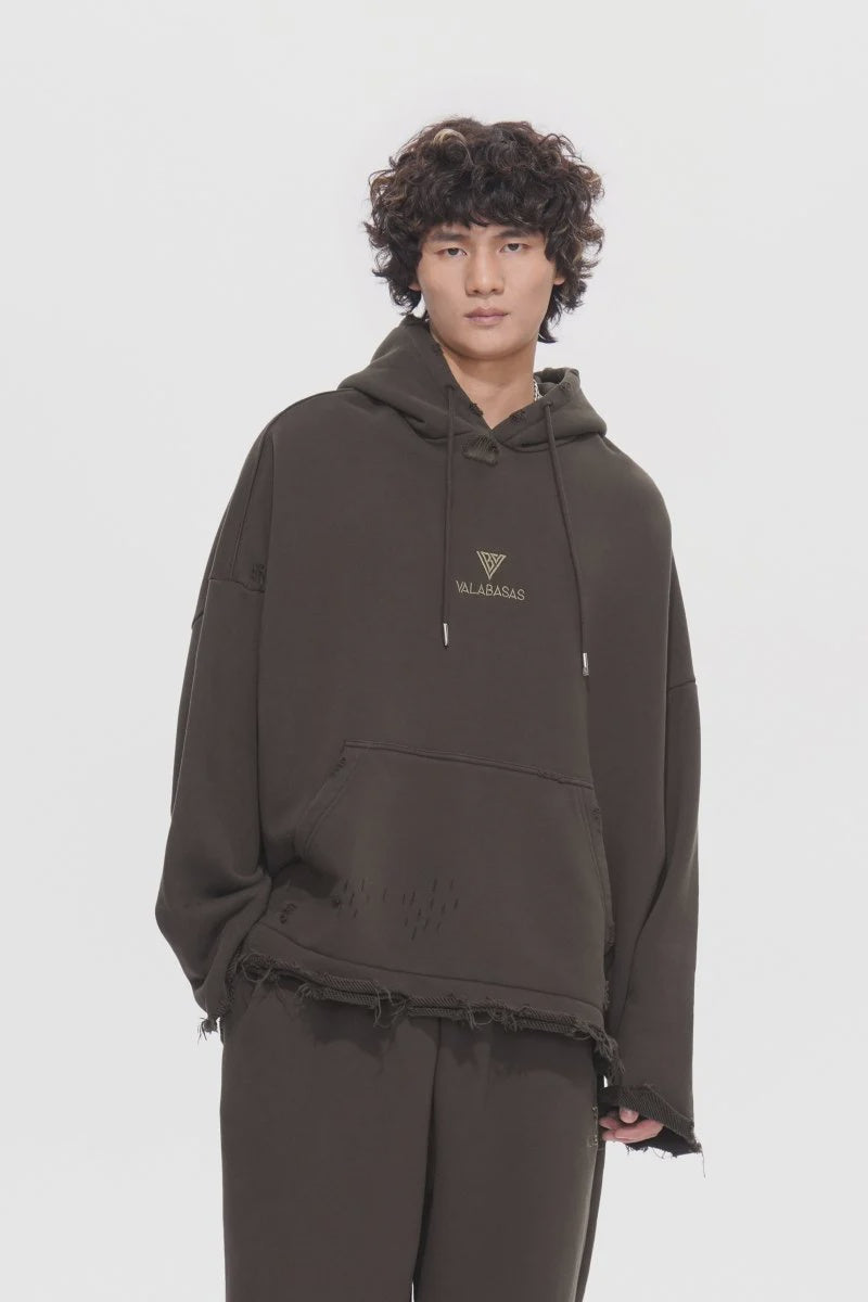 Valabasas "Platnum" Brown Pullover Hoodie