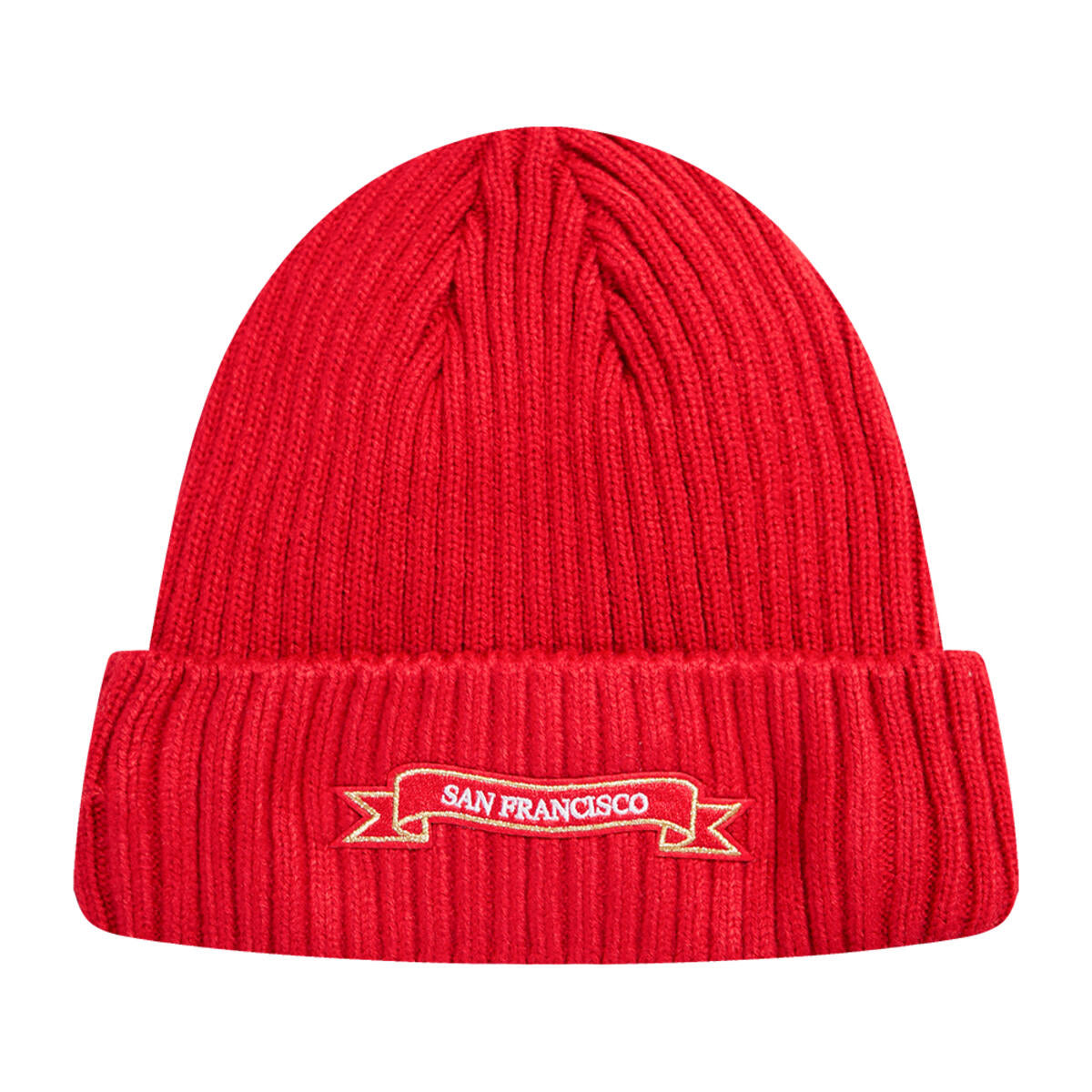 Pro Standard San Francisco 49ers Pro Prep Knit Beanie - Red (FS4748140-RED)