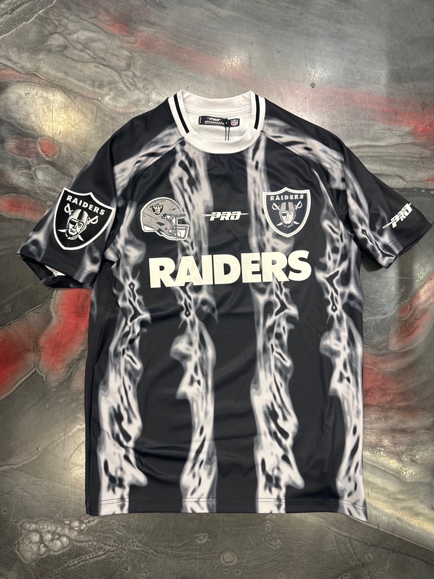 Pro Standard Las Vegas Raiders Ultras AOP Tee - Black/Gray (FOR1412024-BGY)