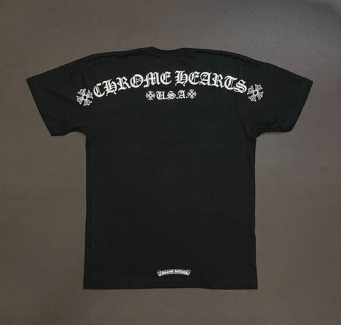 Chrome Hearts Scroll Shoulder Logo T-Shirt - Black – Fresh Society