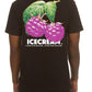  Stylish Ice Cream Black Tee with Fruits Of Labor Design
