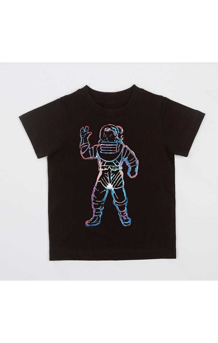 Kids black BBC Astrro short sleeve tee with bold logo design