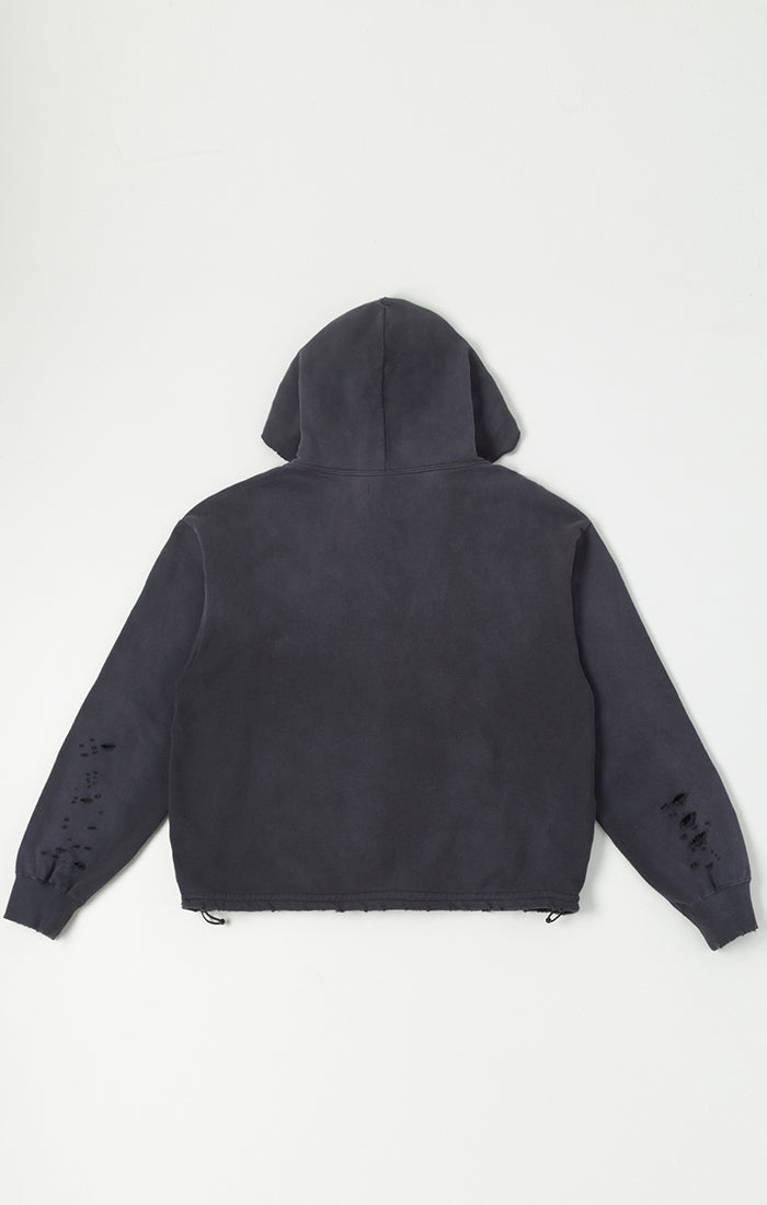 BLDG4 La Chateau Zip Up Hoodie - Charcoal Art (C61-1304)