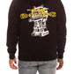 Close-up of the BBC Black BB Motion Hoodie showcasing the front logo and fabric texture