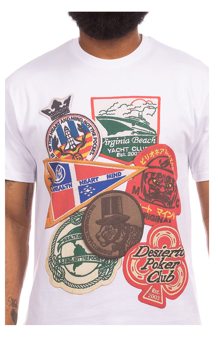 BBC White BB Patches SS Tee (861-6211)