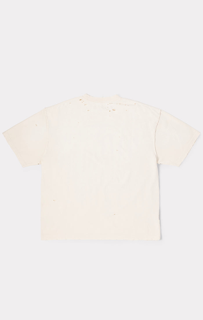 BLDG4 TV Tower SS Knit Tee - Antique White (C61-3310)