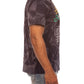 Side angle showing the fit and texture of the Black BB Chill SS Knit shirt by Billionaire Boy's Club