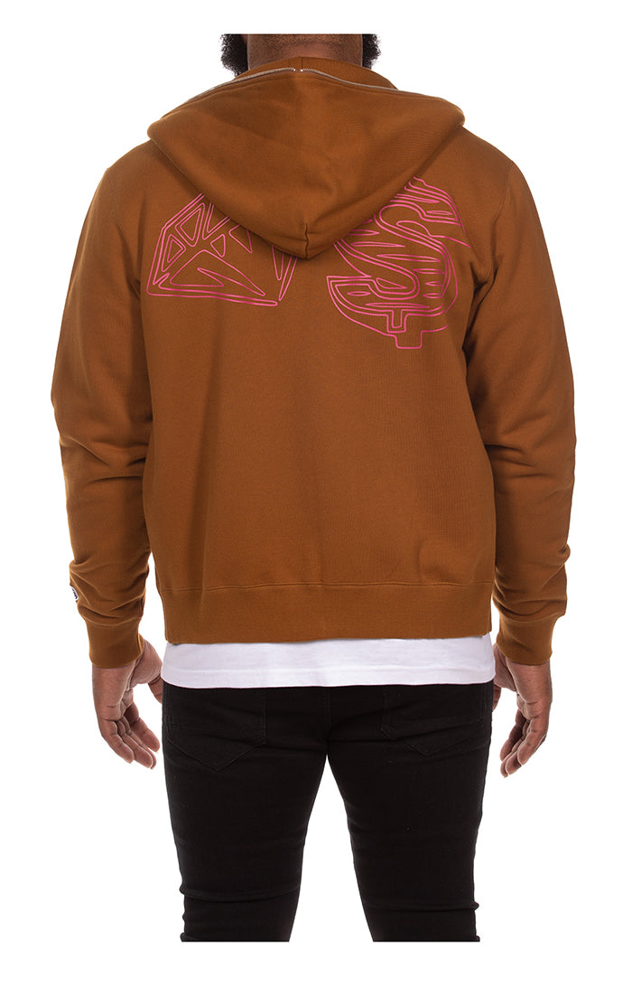 BBC Monk's Robe BB Karat Zip Up Hoodie (851-8304)