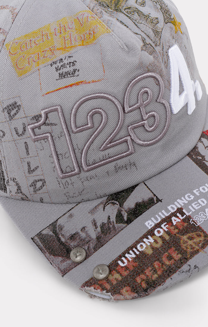 BLDG4 Precast Snapback Hat - Neutral Gray (C61-6800)