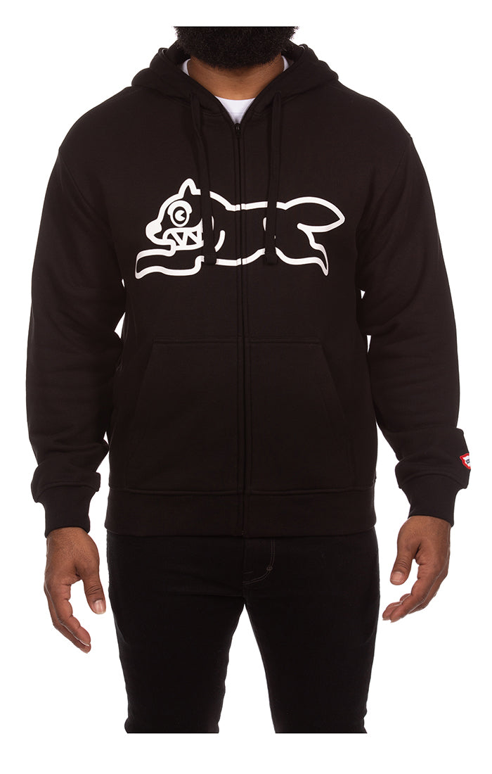 Ice Cream "Zippy" Black Zip Up Hoodie (451-9304)