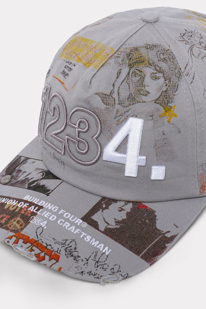 BLDG4 Precast Snapback Hat - Neutral Gray (C61-6800)