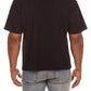 Black BB Billionaire Boys Club short-sleeve knit cropped shirt featuring logo embroidery and comfortable fit