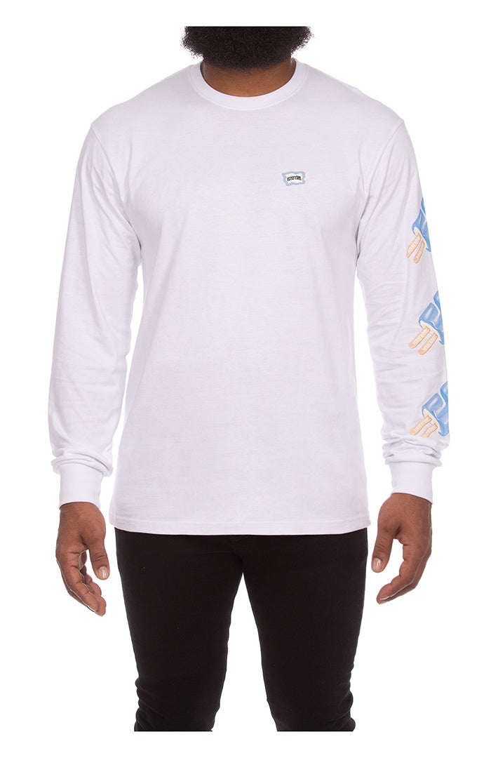 Ice Cream Dollar Pop white long sleeve shirt with style 451-2307