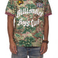 Billionaire Boy's Club Eden BB Galaxy Jersey SS Knit front view showcasing the galaxy print pattern