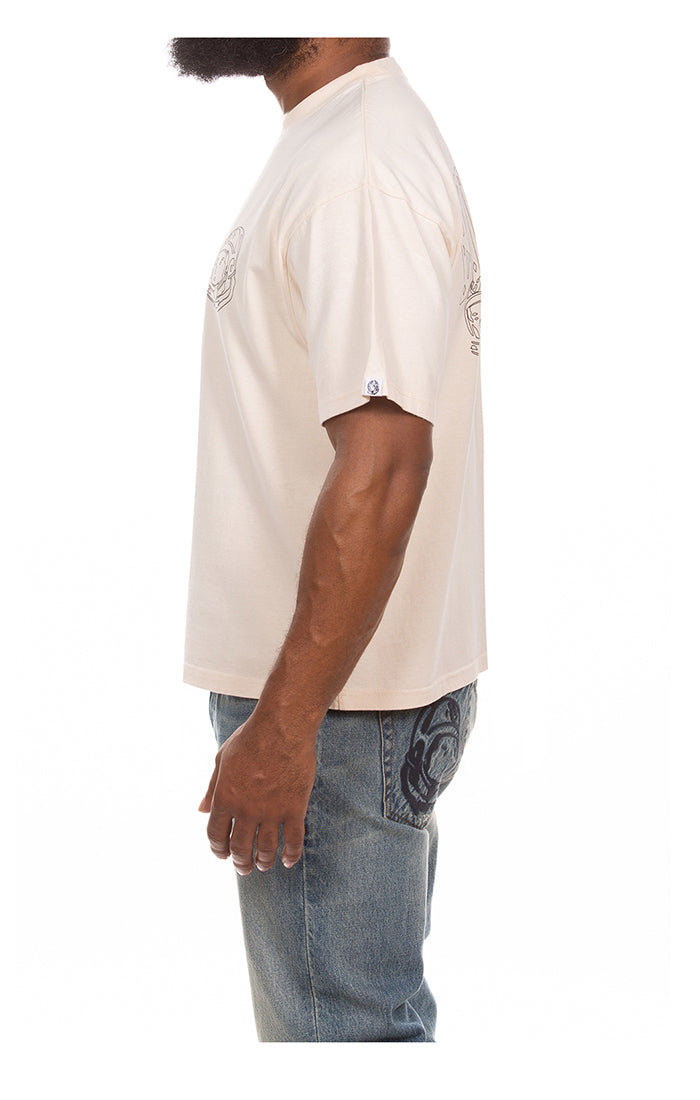 BBC Ecru BB Faded Helmet SS Knit (861-2304)