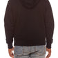 Close-up of the black BBC BB Curve zip-up hoodie displaying the stylistic design and zipper detail