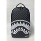 Sprayground Black & White Drip Check Shark Backpack (B8553)