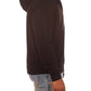Full view of the black Billionaire Boy's Club hoodie showcasing its fit and style