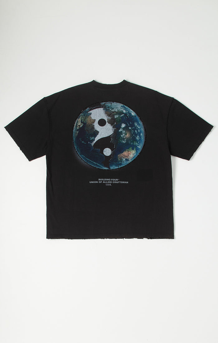 BLDG4 Pizza SS Knit Tee - Black (C61-1309)