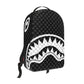 Sprayground Black & White Drip Check Shark Backpack (B8553)