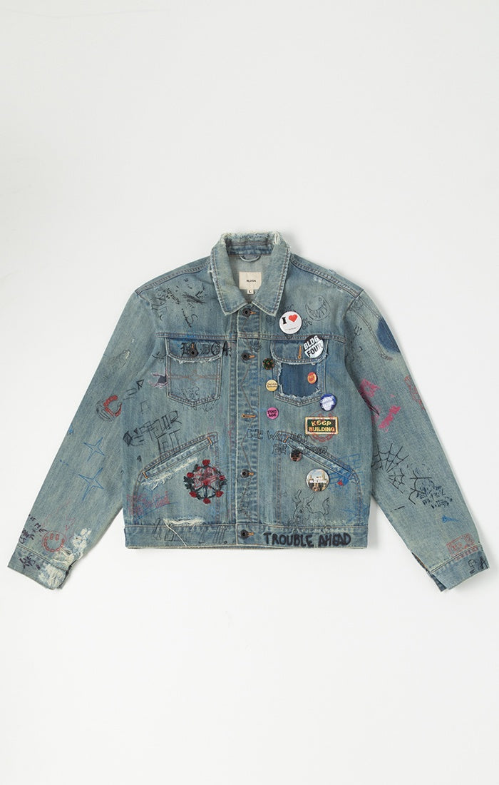 BLDG4 Orpheum Jean Jacket - Steel Wash (C61-1400)