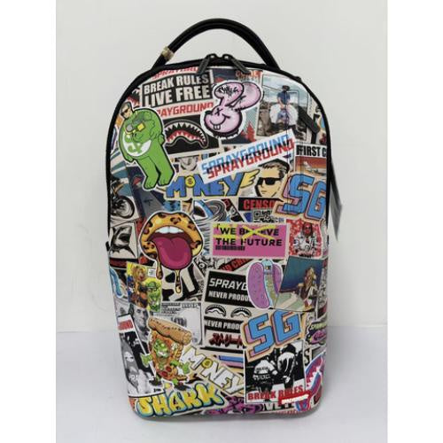 Sprayground Punk Sticker Shark Backpack (B8651)