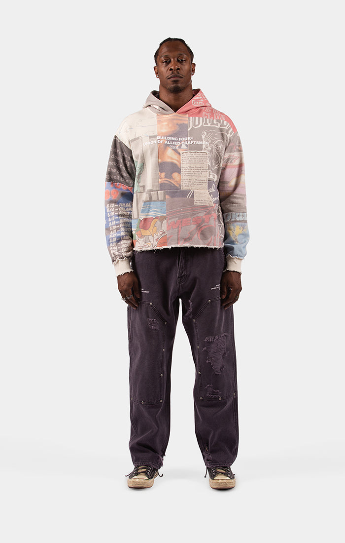 BLDG4 Brick Pullover Hoodie - Antique White (C61-6305)