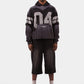 BLDG4 Frame Pullover Hoodie - Charcoal Art (C61-6302)