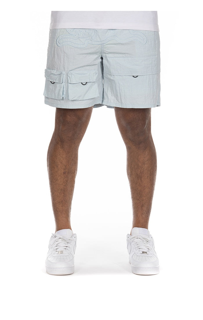 Light blue Pine baby shorts for summer, perfect for cooling off